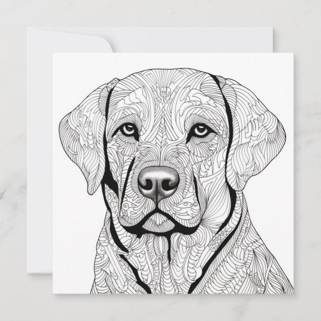 Labrador Retriever Gift-kort Inbjudningar (Framsida)
