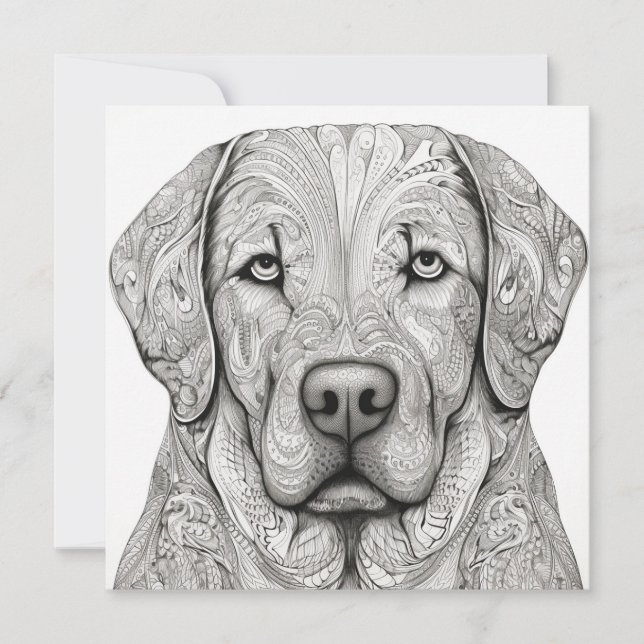 Labrador Retriever Gift-kort Inbjudningar (Framsida)