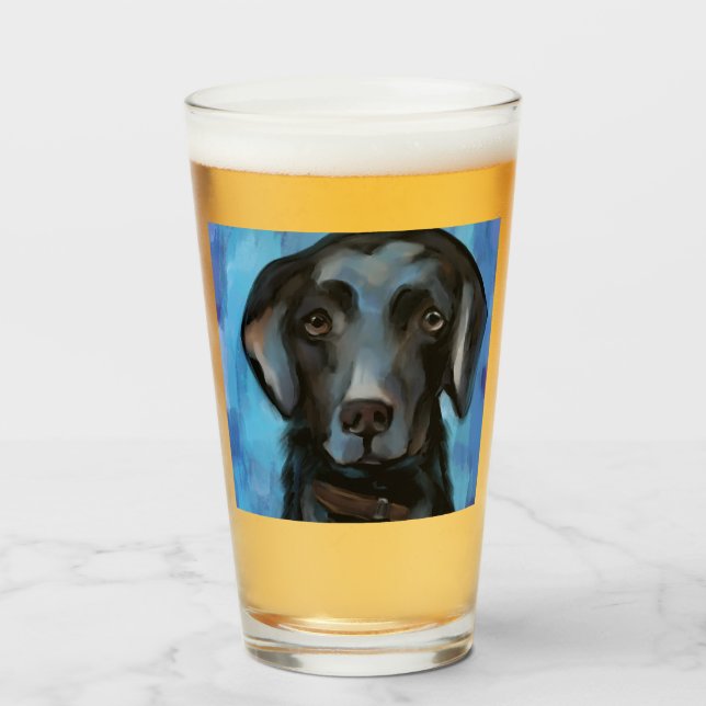 Labrador Retriever  Glaskopp (Framsida fylld)