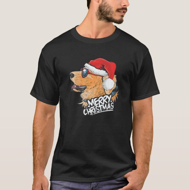 Labrador Retriever God Jul Xmas Lab Jul T Shirt (Framsida)