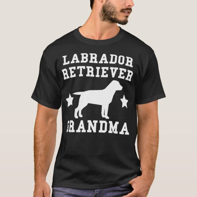 Labrador Retriever Grandma kiddinx Häst tävla T Shirt (Framsida)