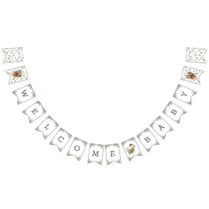 Labrador Retriever Greenery Baby Shower Puppy Vimplar