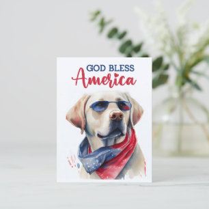 Labrador Retriever, Gud välsigne Amerika vykort