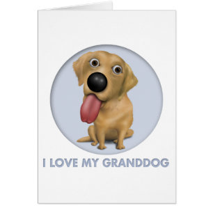 Labrador Retriever (gula) Granddog Hälsningskort