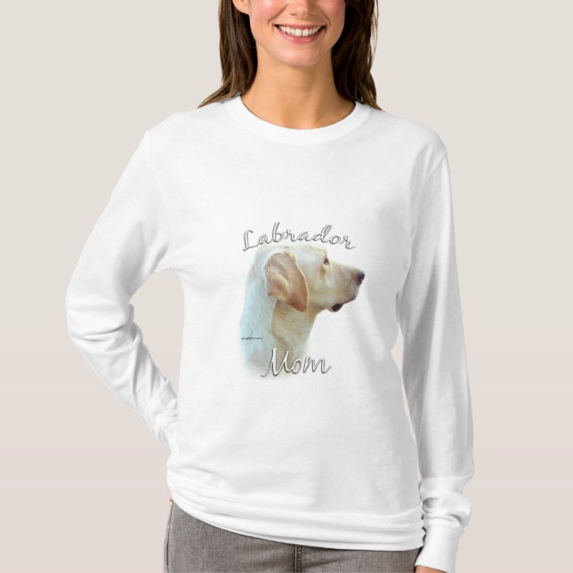 Labrador Retriever (gult) Mamma 2 T Shirt (Framsida)