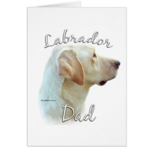 Labrador Retriever (gult) Pappa 2 Hälsningskort