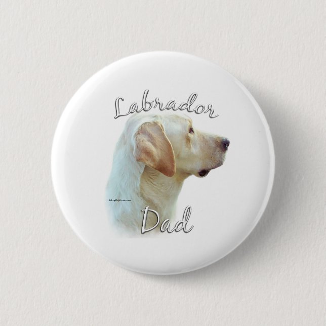 Labrador Retriever (gult) Pappa 2 Knapp (Framsida)