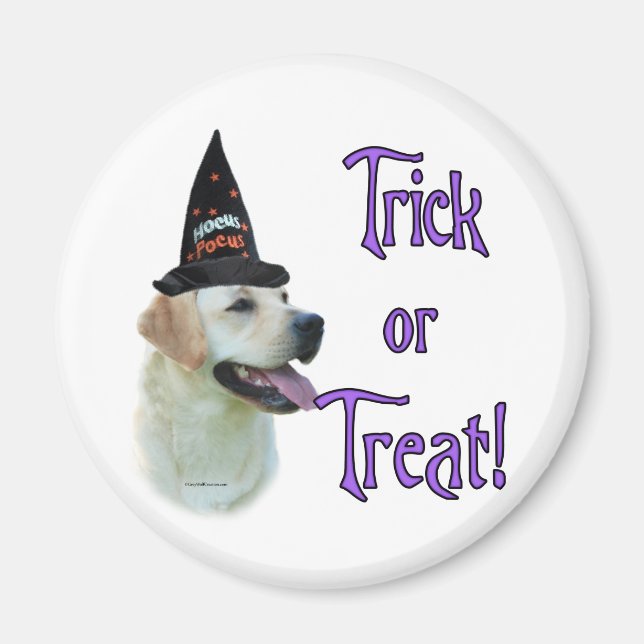 Labrador Retriever (gult) Trick Magnet (Framsidan)