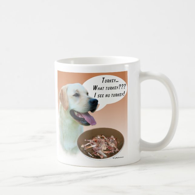 Labrador Retriever (gult) Turkiet Kaffemugg (Höger)