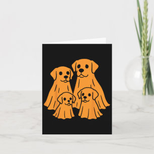 Labrador Retriever Halloween Ghost Family Funny Do Kort