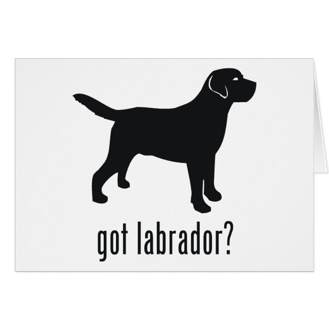 Labrador Retriever Hälsningskort (Framsidan Horizontal)