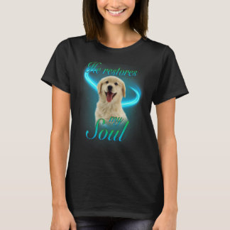 Labrador Retriever Han återställer min själ  Hundä T Shirt