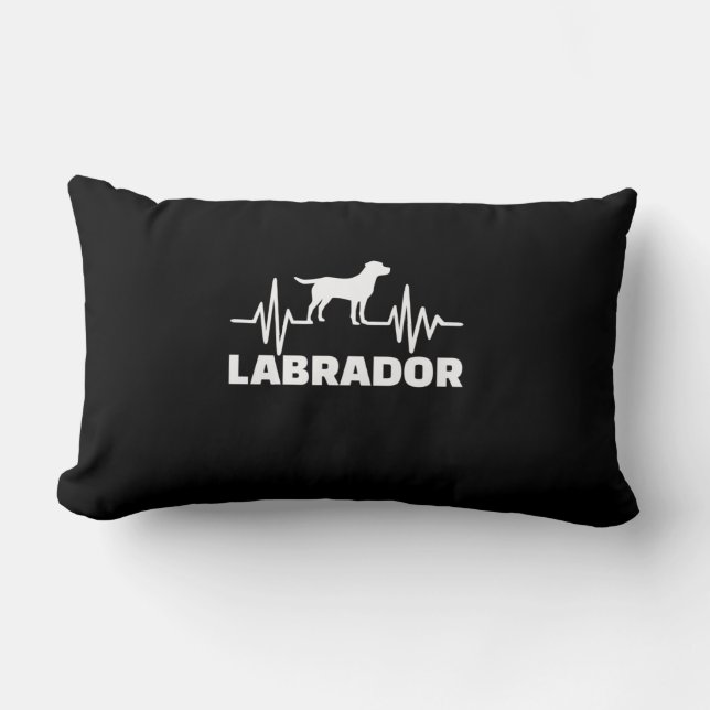 Labrador Retriever Heartslag Lumbarkudde (Framsida)