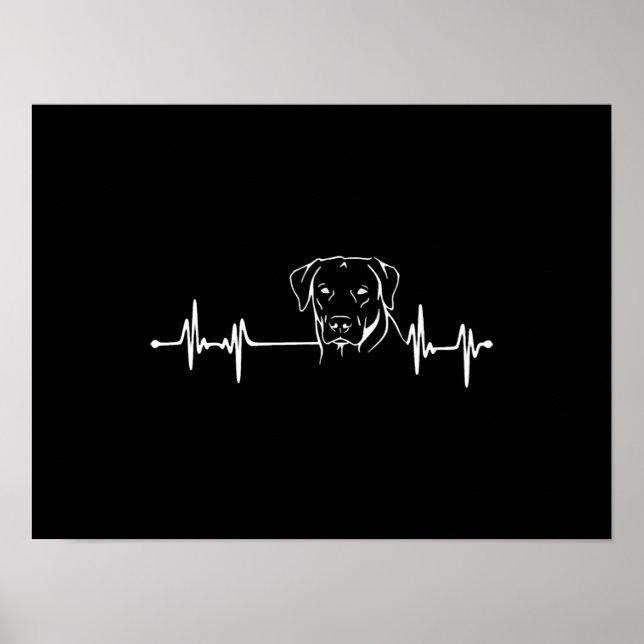 Labrador Retriever - Heartslag Poster (Framsidan)