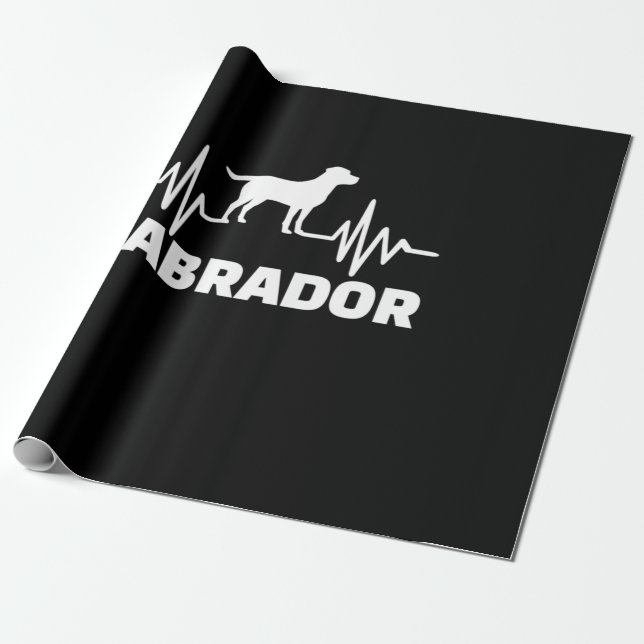 Labrador Retriever Heartslag Presentpapper (Utrullad)
