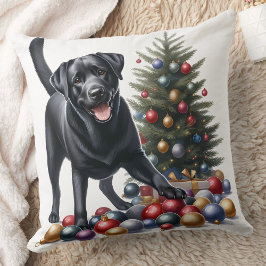 Labrador Retriever Helgdag jul i Hund Kudde