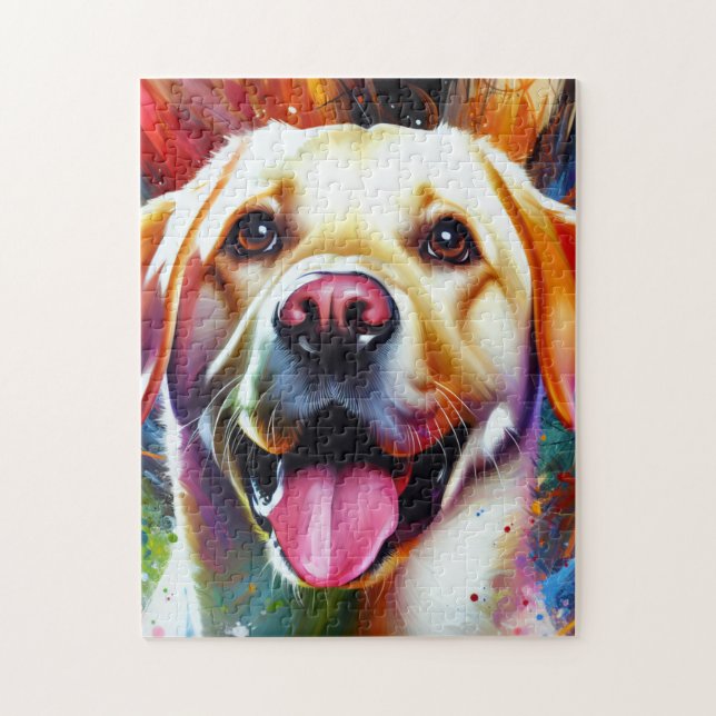 Labrador Retriever Hund Acrylic Print Hund älskare Pussel (Vertikal)