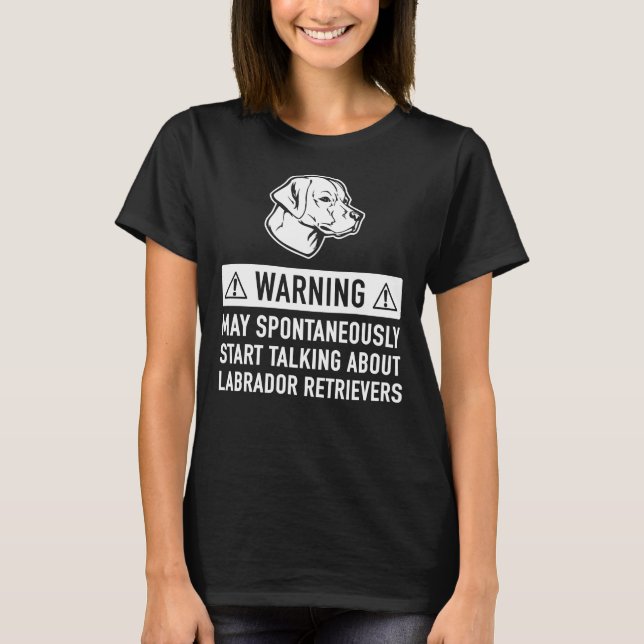 Labrador Retriever Hund älskare T Shirt (Framsida)