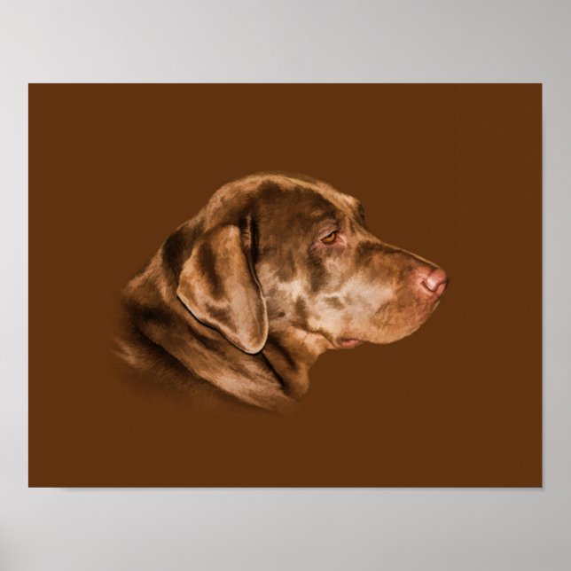 Labrador Retriever Hund, Anpassade Poster (Framsidan)