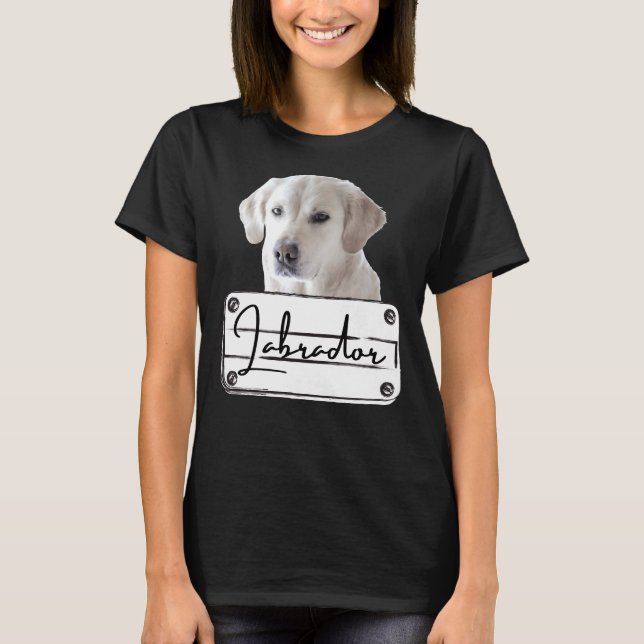 Labrador Retriever Hund aveln T Shirt (Framsida)