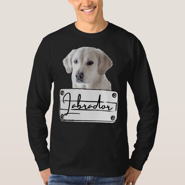 Labrador Retriever Hund aveln T Shirt (Framsida)
