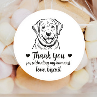 Labrador Retriever Hund Bröllop Gåva Klistermärken