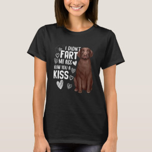Labrador Retriever Hund Cute Fart Blew Kiss T Shirt