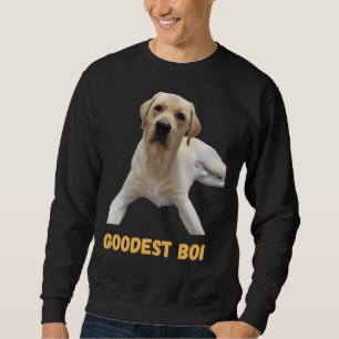 Labrador Retriever Hund Cute Hund Boi Goodest B Lång Ärmad Tröja