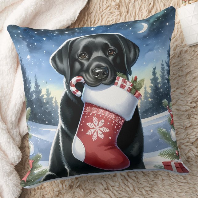 Labrador Retriever Hund Festive jul Pet Kudde (Skapare uppladdad)