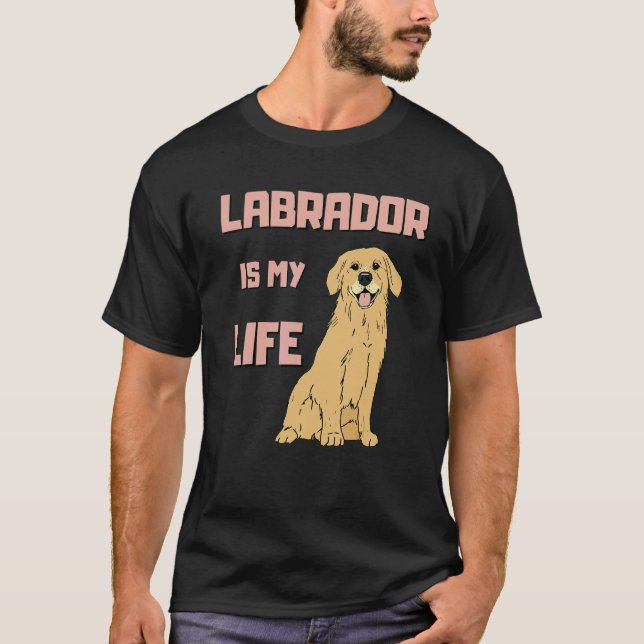 Labrador Retriever Hund För Lab Mor Och Lab Pappa T Shirt (Framsida)