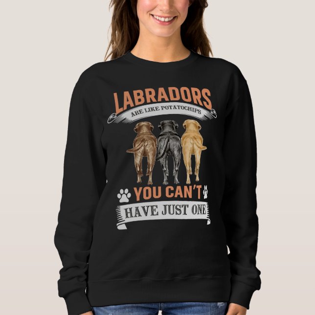 Labrador Retriever Hund Funny T Shirt (Framsida)