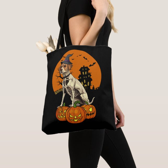 Labrador Retriever Hund Halloween Tygkasse (Närbild)