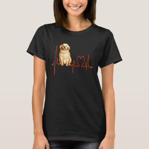 Labrador Retriever Hund Hjärtbeat EKG Mina Hundar T Shirt