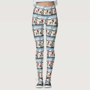 Labrador Retriever Hund i Snö jul Leggings