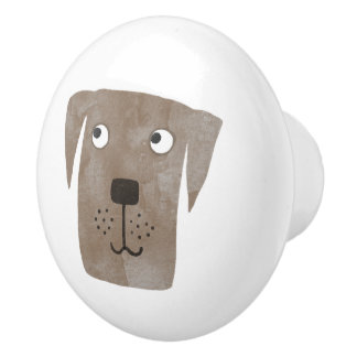 Labrador Retriever Hund Knopp