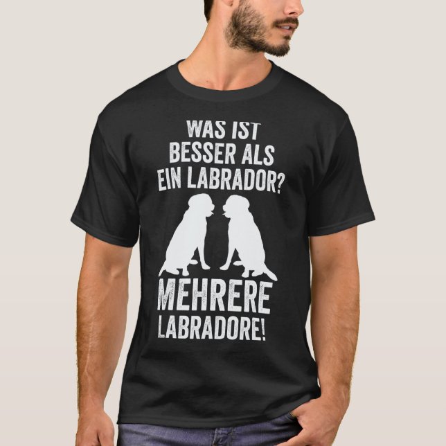 Labrador Retriever Hund Labrador Ägare T Shirt (Framsida)