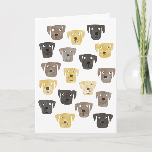 Labrador Retriever Hund Meddelande (Framsida)