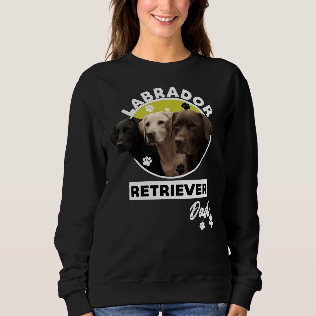 Labrador Retriever Hund Pappa 111 T Shirt (Framsida)