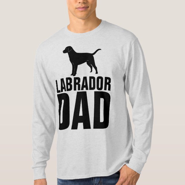 LABRADOR RETRIEVER HUND PAPPA T-shirts (Framsida)