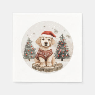 Labrador Retriever-Hund Pappersservett