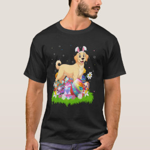 Labrador Retriever Hund Påskägg Jakt Kaninöron E T Shirt