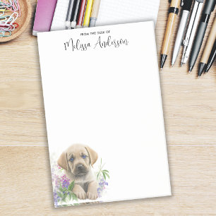 Labrador Retriever Hund Personlig Cute Puppy Post-it Block