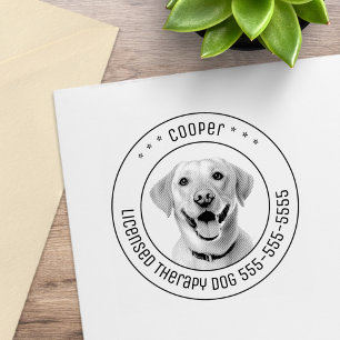 Labrador Retriever Hund Pet Photo Round Stämpel