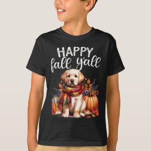Labrador Retriever Hund Pumpkin Spice Lycklig Fall T Shirt