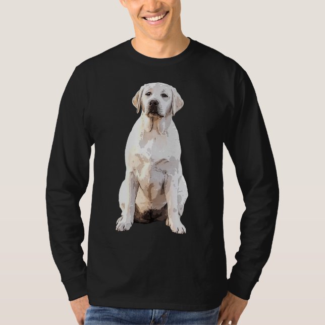 Labrador Retriever Hund Puppy T Shirt (Framsida)