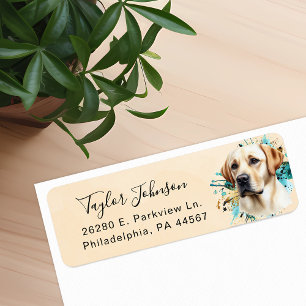 Labrador Retriever Hund Returadressetikett Returadress Etikett