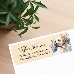 Labrador Retriever Hund Returadressetikett Returadress Etikett