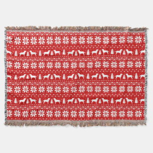 Labrador Retriever Hund Silhouettes jul Red Filt