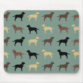 Labrador Retriever Hund Silhouettes Mönster Labs Musmatta
