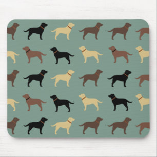 Labrador Retriever Hund Silhouettes Mönster Labs Musmatta